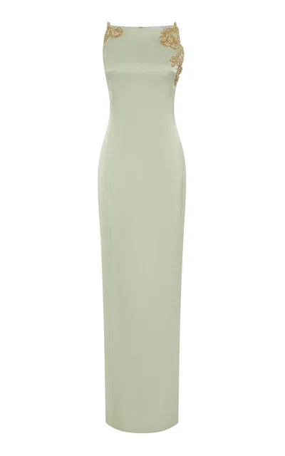 Rachel Gilbert Sorrento Embellished Column Gown In Multi