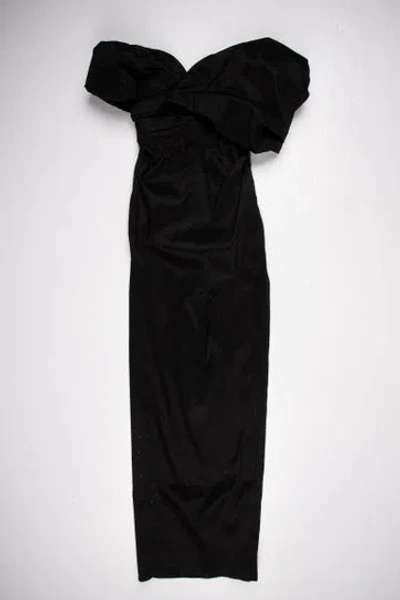 Pre-owned Rachel Gilbert Strapless Long Dress W/ Tags In Black