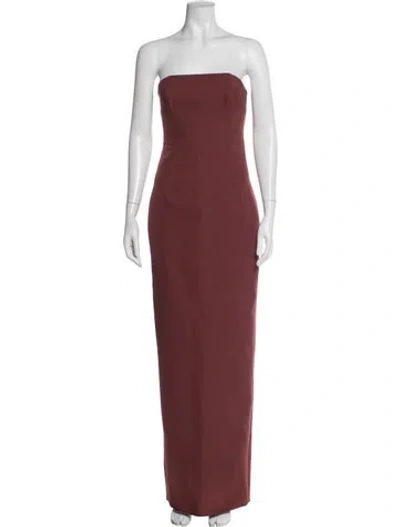 Pre-owned Rachel Gilbert Strapless Long Dress W/ Tags In Neutral