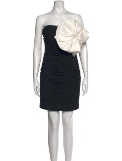 Pre-owned Rachel Gilbert Strapless Mini Dress In Multi