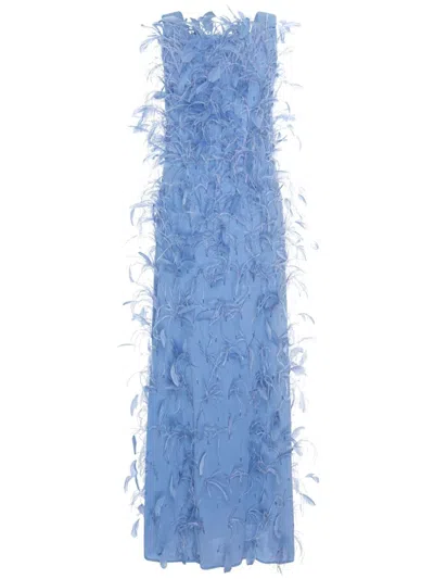 Rachel Gilbert Sutton Midi Dress In Blue