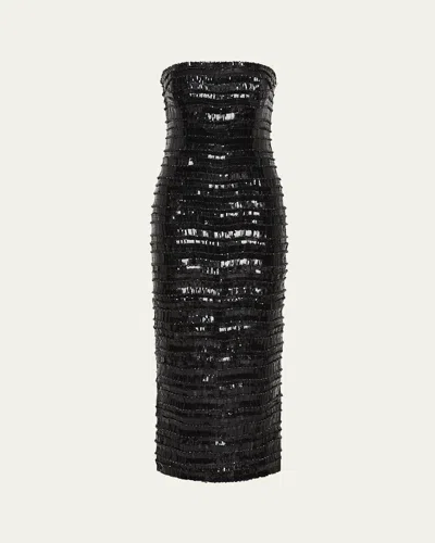 Rachel Gilbert Sylvie Embellished Strapless Dress