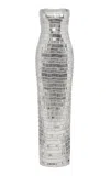 Rachel Gilbert Sylvie Strapless Sequin Tulle Gown In Silver