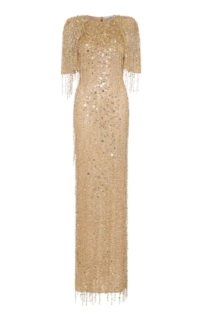 Rachel Gilbert Whitley Gown In Gold