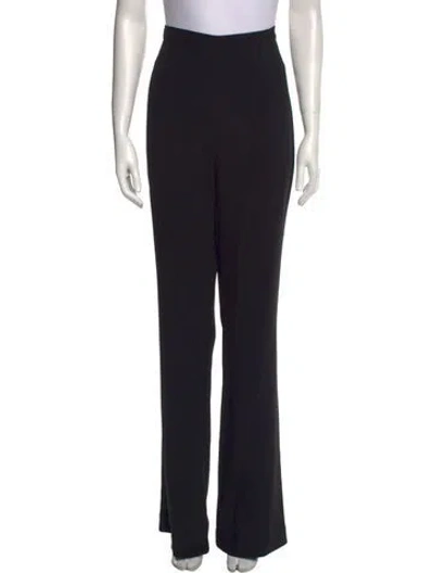 Pre-owned Rachel Gilbert Wide Leg Pants In Black