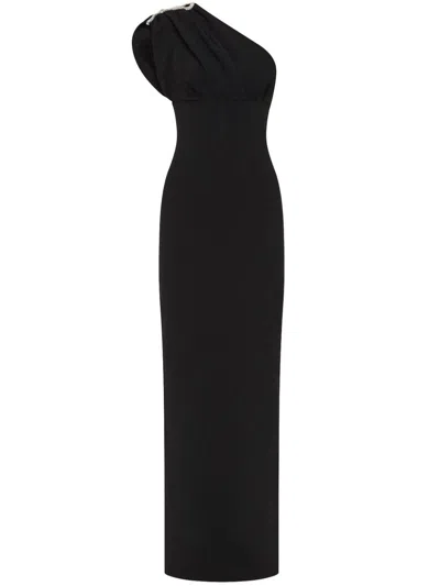 Rachel Gilbert Winona Gown In Black