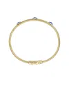 Rachel Glauber 14k Diamond Cz Bangle Bracelet