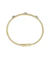 Rachel Glauber 14k Diamond Cz Bangle Bracelet