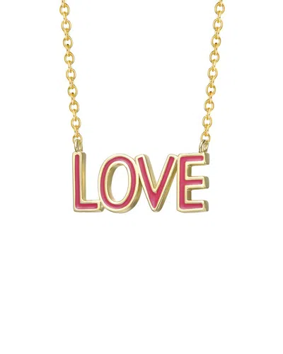 Rachel Glauber 14k Diamond Cz Chain Necklace