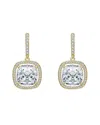Rachel Glauber 14k Diamond Cz Dangle Earrings