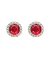 Rachel Glauber 14k Diamond Cz Earrings