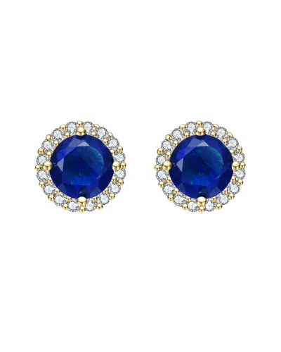 Rachel Glauber 14k Diamond Cz Earrings