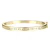 Rachel Glauber 14k Gold Plated With Bezel Set Clear Cubic Zirconia Baguette Bangle Bracelet