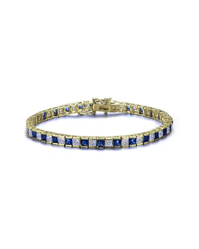 Rachel Glauber 14k Over Silver Cz Tennis Bracelet