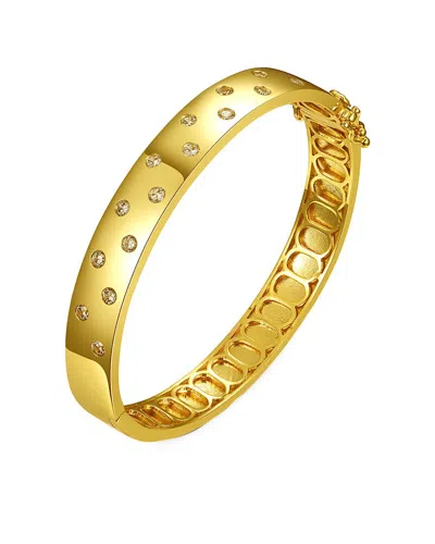 Rachel Glauber 14k Plated Bangle Bracelet