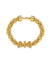 Rachel Glauber 14k Plated Braided Bracelet