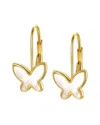 Rachel Glauber 14k Plated Butterfly Earrings