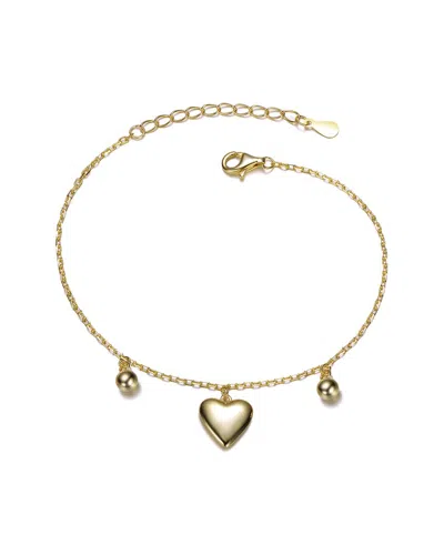 Rachel Glauber 14k Plated Charm Bracelet In Neutral