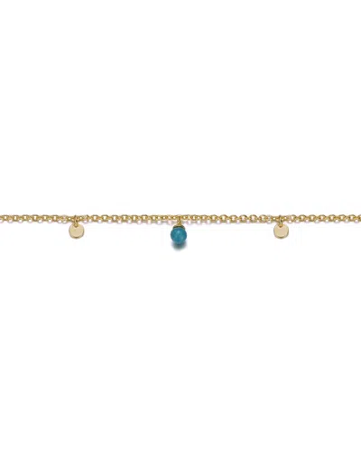 Rachel Glauber 14k Plated Charm Bracelet In Gold