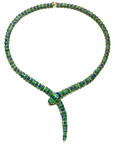 Rachel Glauber 14k Plated Cz Animal Necklace