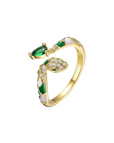 Rachel Glauber 14k Plated Cz Animal Ring