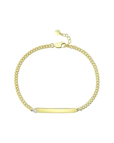 Rachel Glauber 14k Plated Cz Bracelet