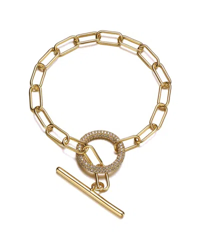 Rachel Glauber 14k Plated Cz Bracelet