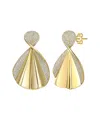 Rachel Glauber 14k Plated Cz Dangle Earrings
