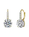Rachel Glauber 14k Plated Cz Drop Earrings