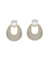 Rachel Glauber 14k Plated Cz Drop Earrings