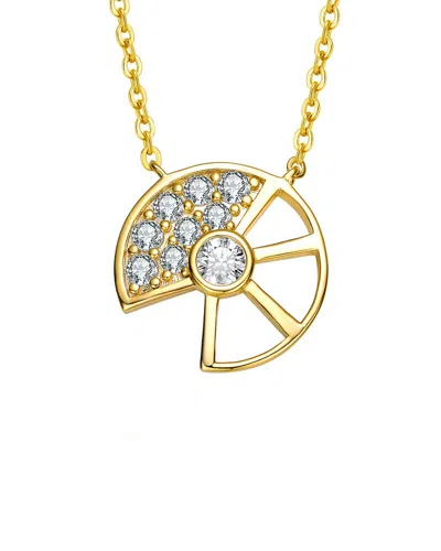 Rachel Glauber 14k Plated Cz Necklace
