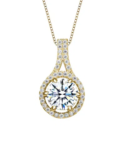 Rachel Glauber 14k Plated Cz Pendant