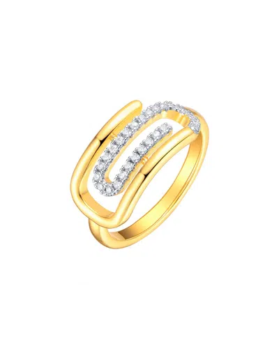 Rachel Glauber 14k Plated Cz Ring