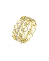 Rachel Glauber 14k Plated Cz Ring