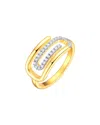 Rachel Glauber 14k Plated Cz Ring