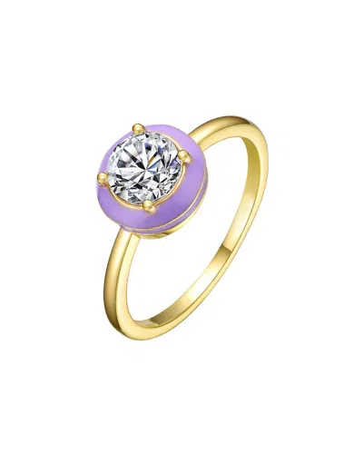 Rachel Glauber 14k Plated Cz Ring