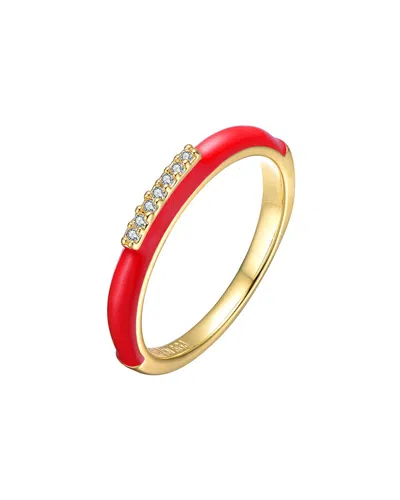 RACHEL GLAUBER RACHEL GLAUBER 14K PLATED CZ RING