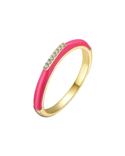 Rachel Glauber 14k Plated Cz Ring
