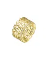 Rachel Glauber 14k Plated Cz Stackable Set Ring