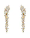 Rachel Glauber 14k Plated Cz Statement Earrings
