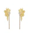 Rachel Glauber 14k Plated Cz Statement Earrings