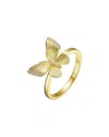 Rachel Glauber 14k Plated Cz Statement Ring
