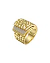 Rachel Glauber 14k Plated Cz Statement Ring