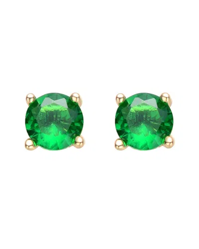 Rachel Glauber 14k Plated Cz Studs