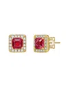 Rachel Glauber 14k Plated Cz Studs