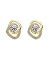 Rachel Glauber 14k Plated Cz Studs