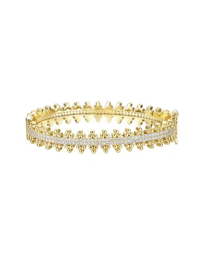 Rachel Glauber 14k Plated Cz Tennis Bracelet