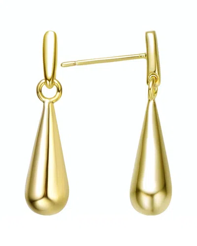 Rachel Glauber 14k Gold Plated Drop Earrings