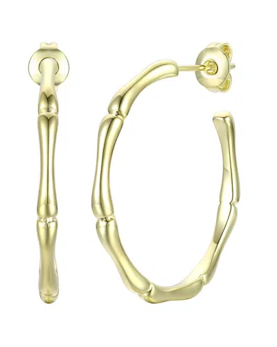 Rachel Glauber 14k Plated Hoops In Gold