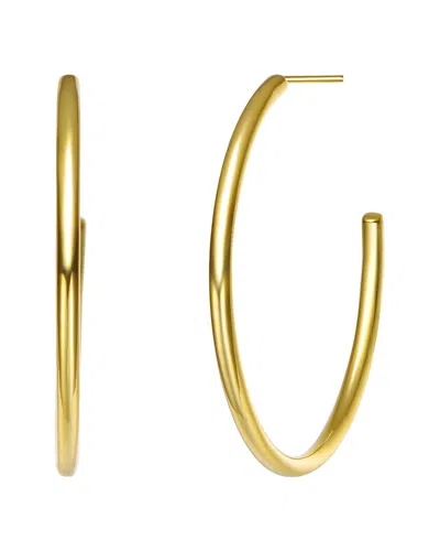 RACHEL GLAUBER RACHEL GLAUBER 14K PLATED HOOPS